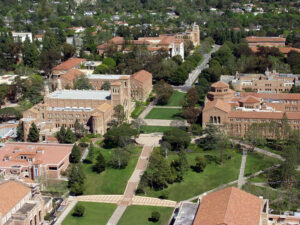 Aerial view of UCLA campus